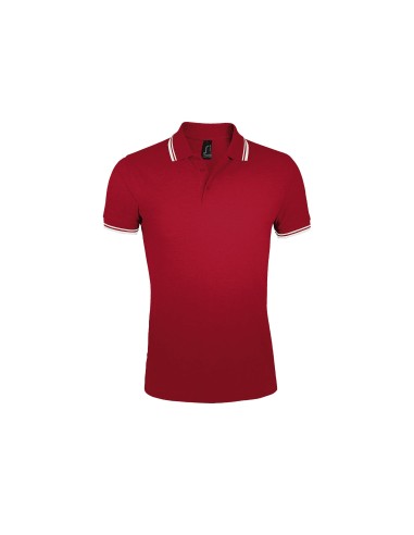 Polo da Uomo con Dettagli a Contrasto Piquè 200