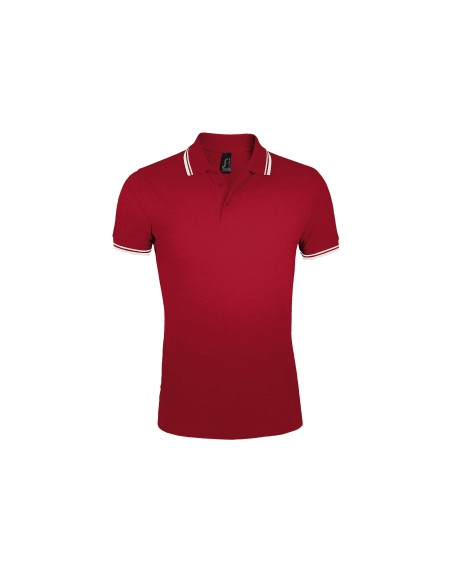 Polo da Uomo con Dettagli a Contrasto Piquè 200