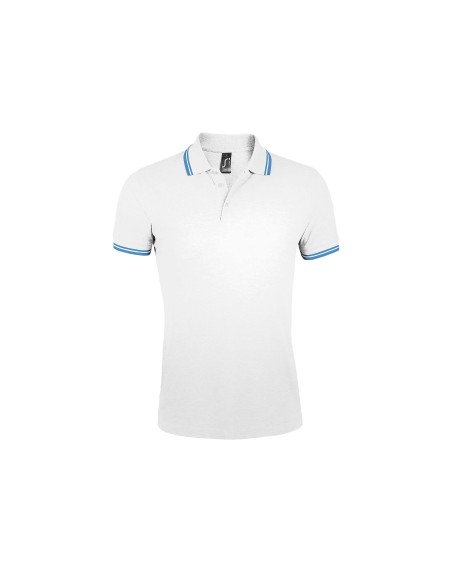 Polo da Uomo con Dettagli a Contrasto Piquè 200