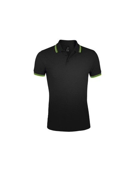 Polo da Uomo con Dettagli a Contrasto Piquè 200
