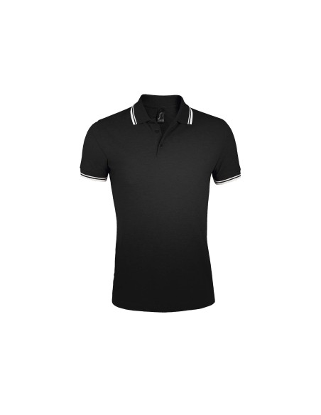 Polo da Uomo con Dettagli a Contrasto Piquè 200