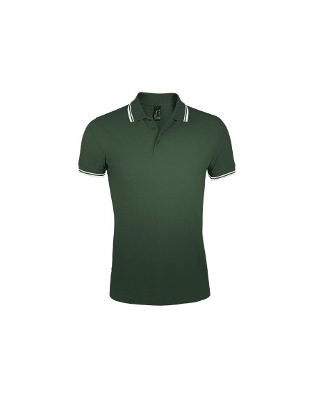 Polo da Uomo con Dettagli a Contrasto Piquè 200