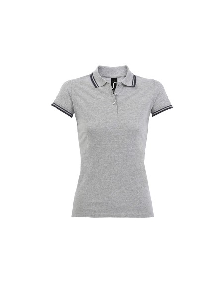 Polo da Donna con Dettagli a Contrasto Piquè 200