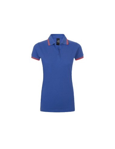 Polo da Donna con Dettagli a Contrasto Piquè 200