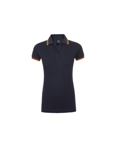 Polo da Donna con Dettagli a Contrasto Piquè 200