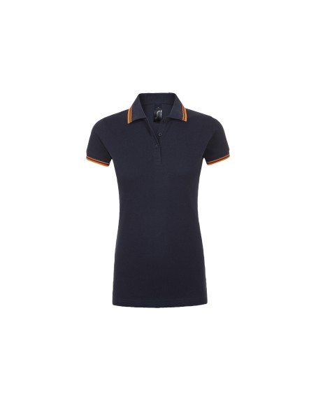 Polo da Donna con Dettagli a Contrasto Piquè 200