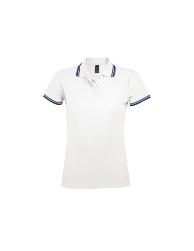 Polo da Donna con Dettagli a Contrasto Piquè 200