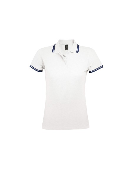 Polo da Donna con Dettagli a Contrasto Piquè 200