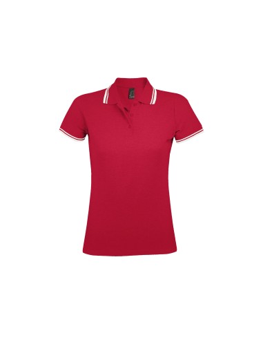 Polo da Donna con Dettagli a Contrasto Piquè 200