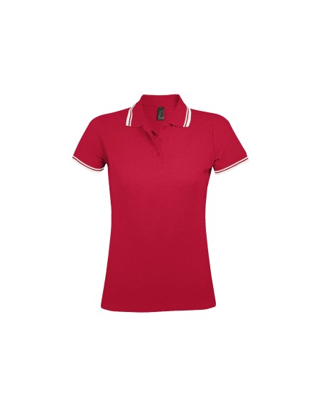 Polo da Donna con Dettagli a Contrasto Piquè 200
