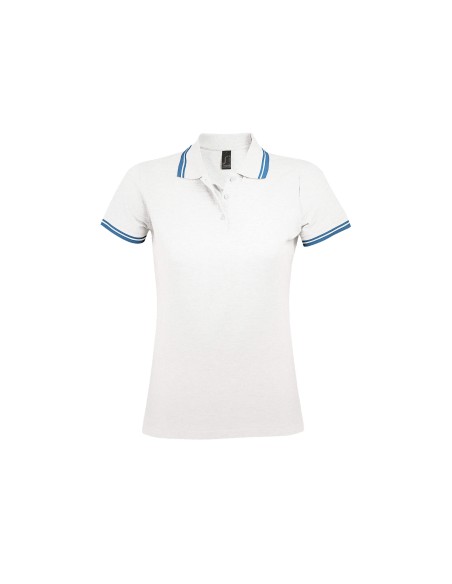 Polo da Donna con Dettagli a Contrasto Piquè 200