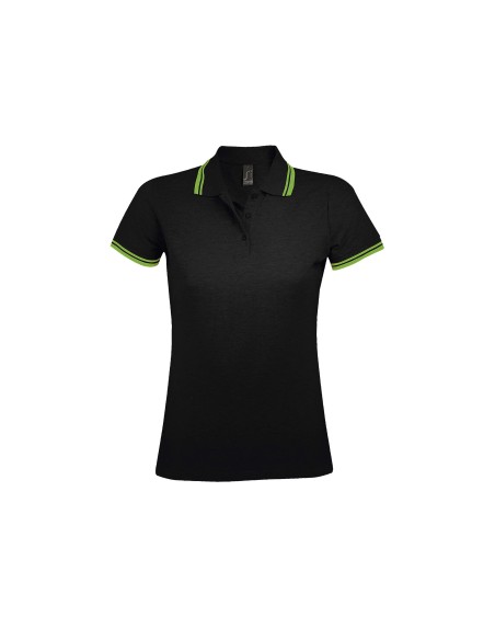 Polo da Donna con Dettagli a Contrasto Piquè 200