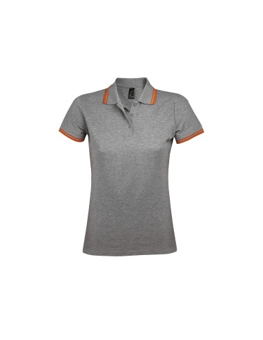 Polo da Donna con Dettagli a Contrasto Piquè 200