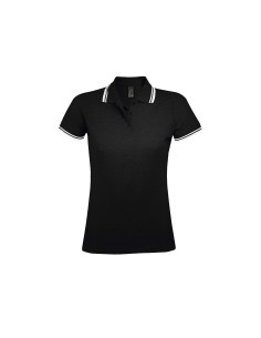 Polo da Donna con Dettagli a Contrasto Piquè 200 2