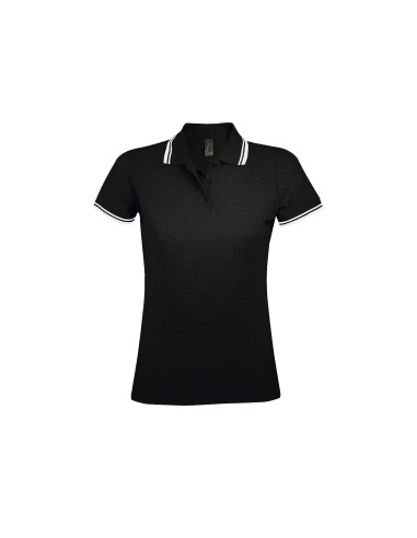 Polo da Donna con Dettagli a Contrasto Piquè 200