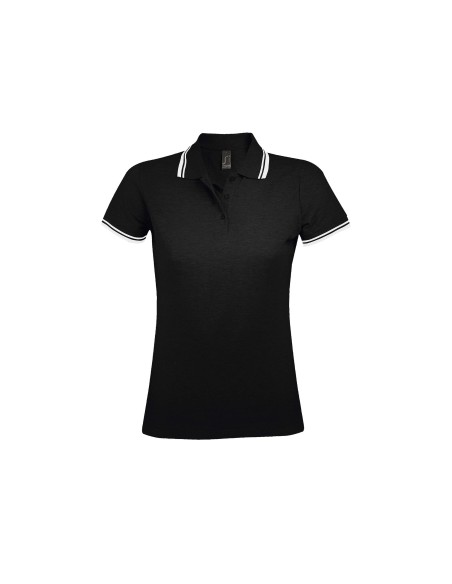 Polo da Donna con Dettagli a Contrasto Piquè 200
