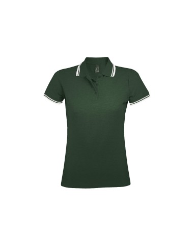 Polo da Donna con Dettagli a Contrasto Piquè 200