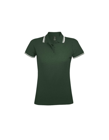 Polo da Donna con Dettagli a Contrasto Piquè 200