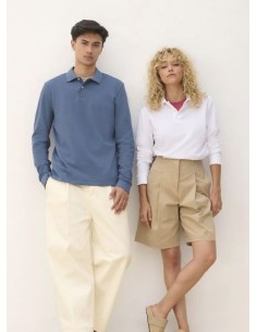 Polo Unisex a Maniche Lunghe Piquè 210