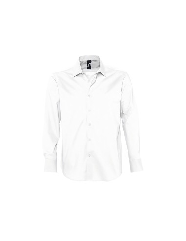 Camicia Uomo Manica Lunga Elasticizzata Stretch...