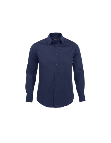 Camicia da Uomo a Manica Lunga Elasticizzata...