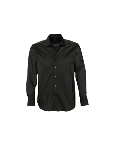 Camicia Uomo Manica Lunga Elasticizzata Stretch...