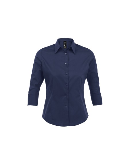Camicia Donna Maniche 3/4 Elasticizzata Stretch 140