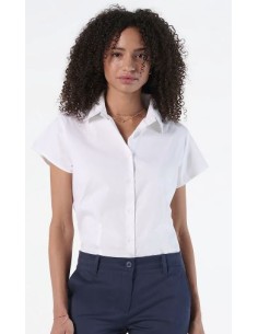 Camicia Donna Manica Corta Elasticizzata Stretch 140