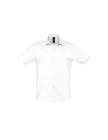 Camicia Uomo Manica Corta Elasticizzata Stretch...