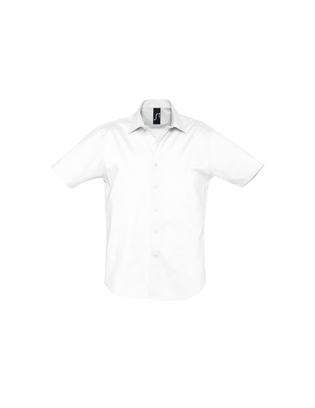 Camicia Uomo Manica Corta Elasticizzata Stretch 140