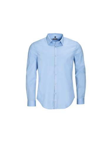 Camicia Uomo Manica Lunga Elasticizzata Stretch...