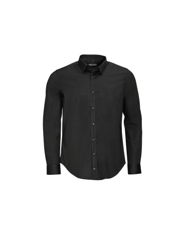 Camicia Uomo Manica Lunga Elasticizzata Stretch...