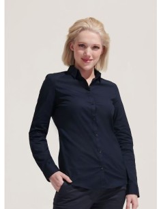 Camicia Donna Manica Lunga Elasticizzata Stretch 120