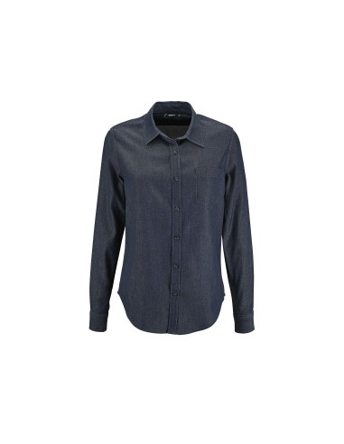 Camicia Donna Manica Lunga Denim 5 once