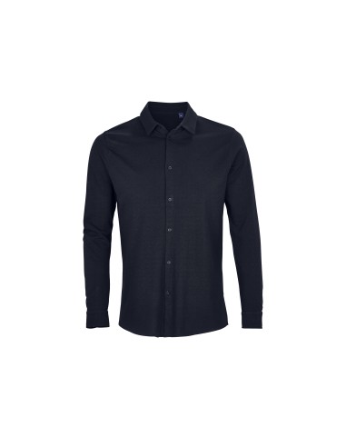 Camicia da Uomo a Manica Lunga Piquè NeoBlu Basile