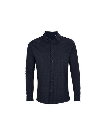 Camicia da Uomo a Manica Lunga Piquè NeoBlu Basile