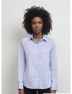 Camicia Donna Micro Twill a Righe 110