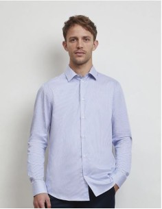 Camicia Uomo Micro Twill a Righe 110
