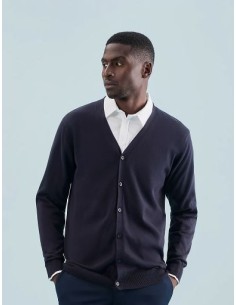Cardigan da Uomo con Scollo a V e Bottoni 345