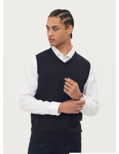 Pullover Smanicato con Scollo a V 225