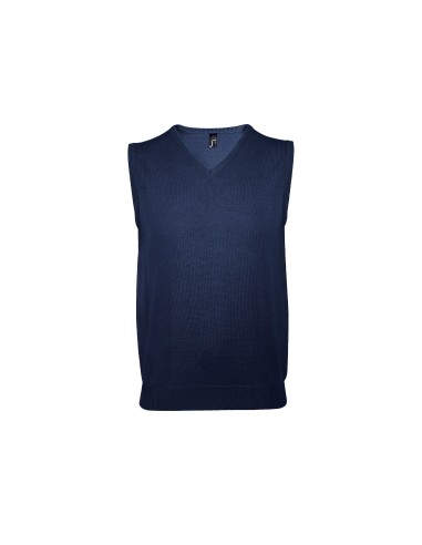 Pullover Smanicato con Scollo a V Gentlemen