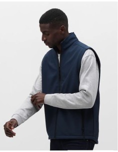 Gilet Softshell da Uomo a 2 Strati Idrorepellente Race Bw