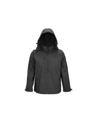 Softshell Con Cappuccio e Maniche Removibili...