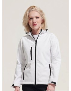 Giacca Softshell da Donna con Cappuccio e Full Zip Replay