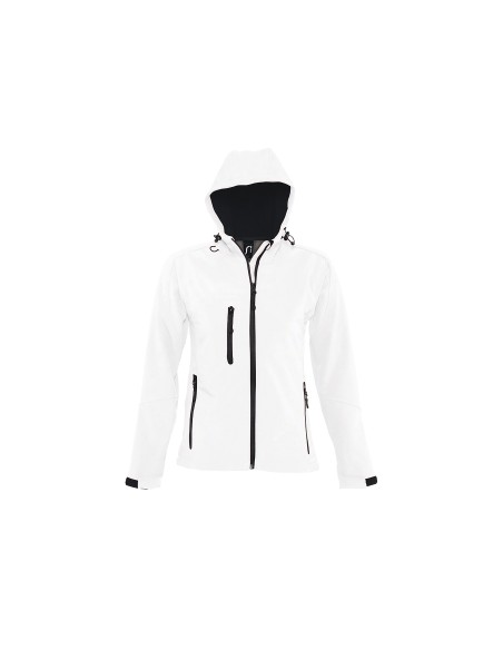 Giacca Softshell da Donna con Cappuccio e Full Zip Replay