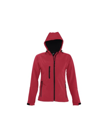 Giacca Softshell da Donna con Cappuccio e Full...