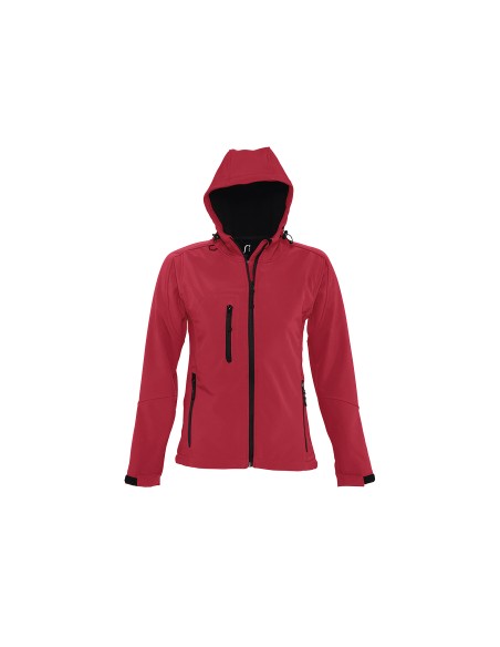 Giacca Softshell da Donna con Cappuccio e Full Zip Replay