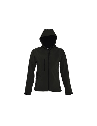 Giacca Softshell da Donna con Cappuccio e Full...