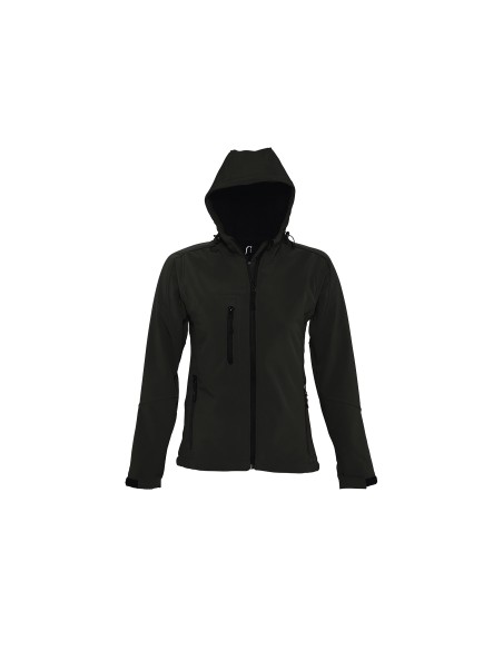 Giacca Softshell da Donna con Cappuccio e Full Zip Replay