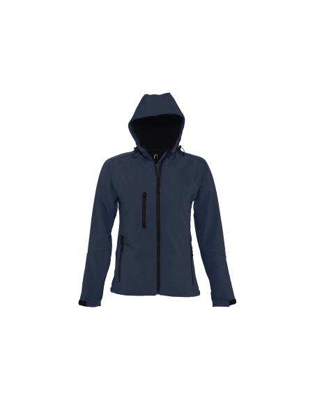 Giacca Softshell da Donna con Cappuccio e Full Zip Replay